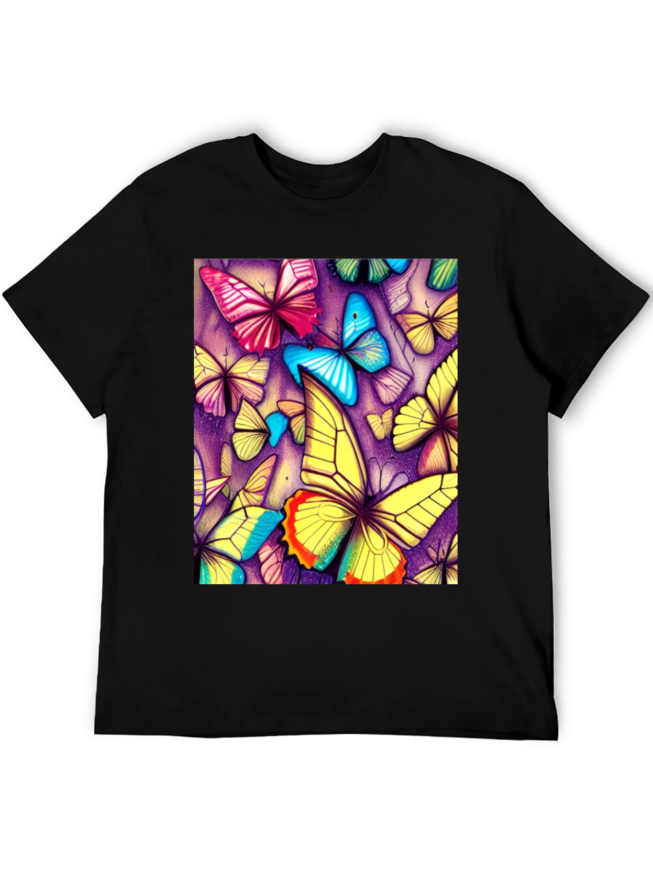 Butterfly Art Graphic Tee - Unique Pattern