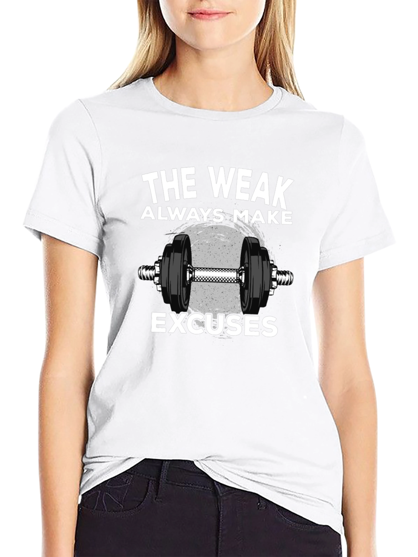 Motivational Workout T-Shirt: No Excuses Gym Apparel