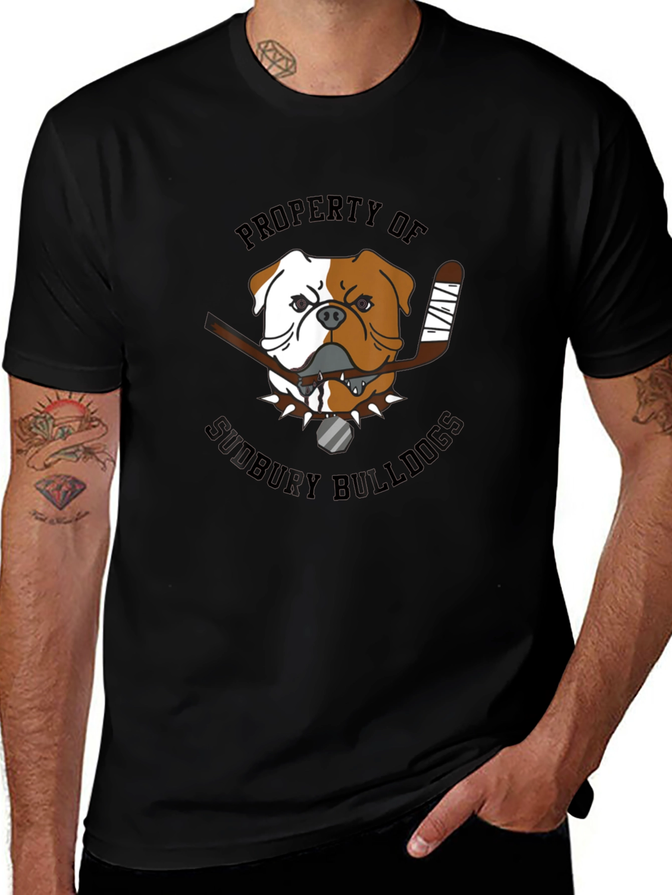 Sudbury Bulldogs Graphic T-Shirt Hockey Fan Apparel