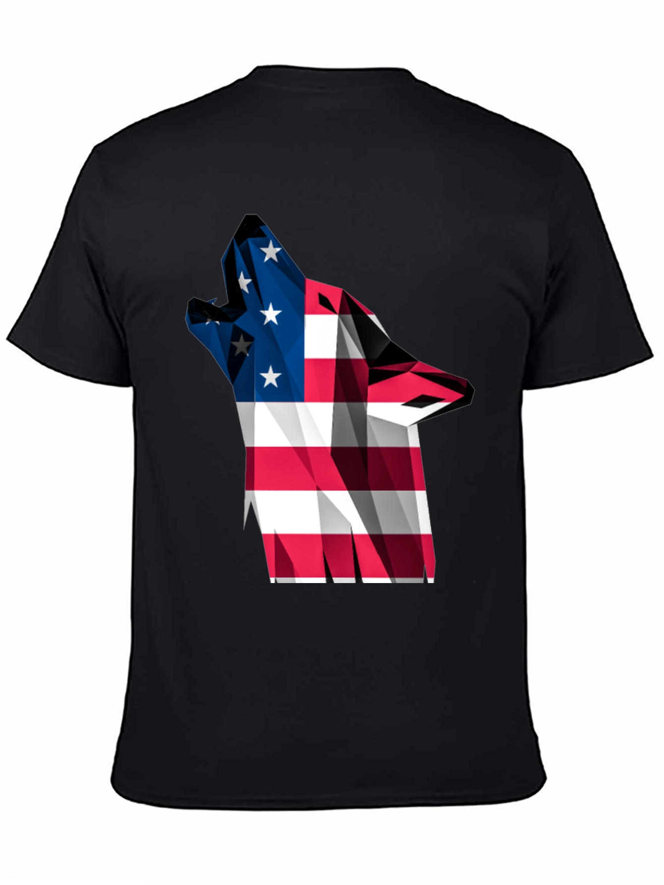 American Flag Wolf Graphic Tee