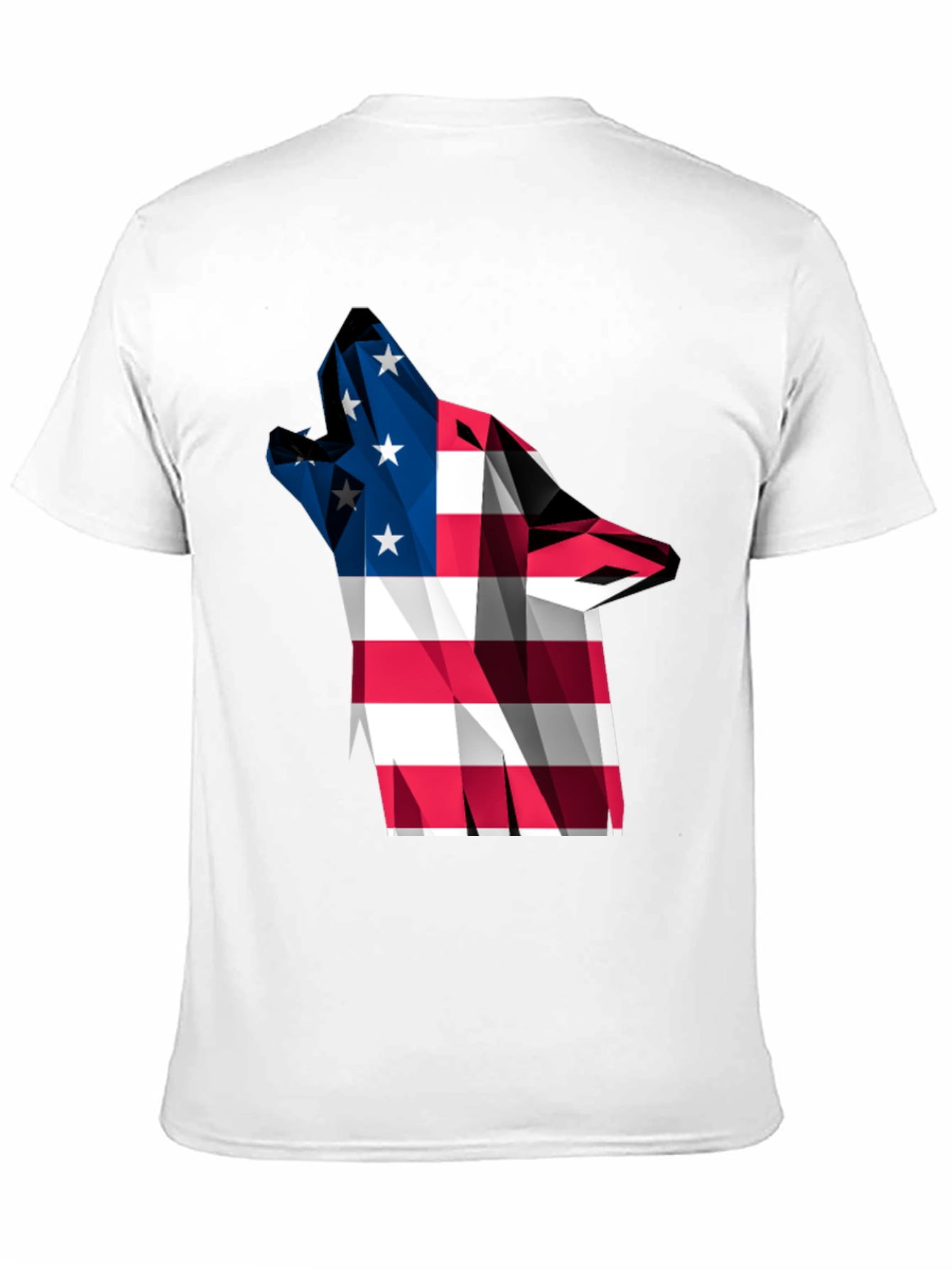 American Flag Wolf Graphic Tee