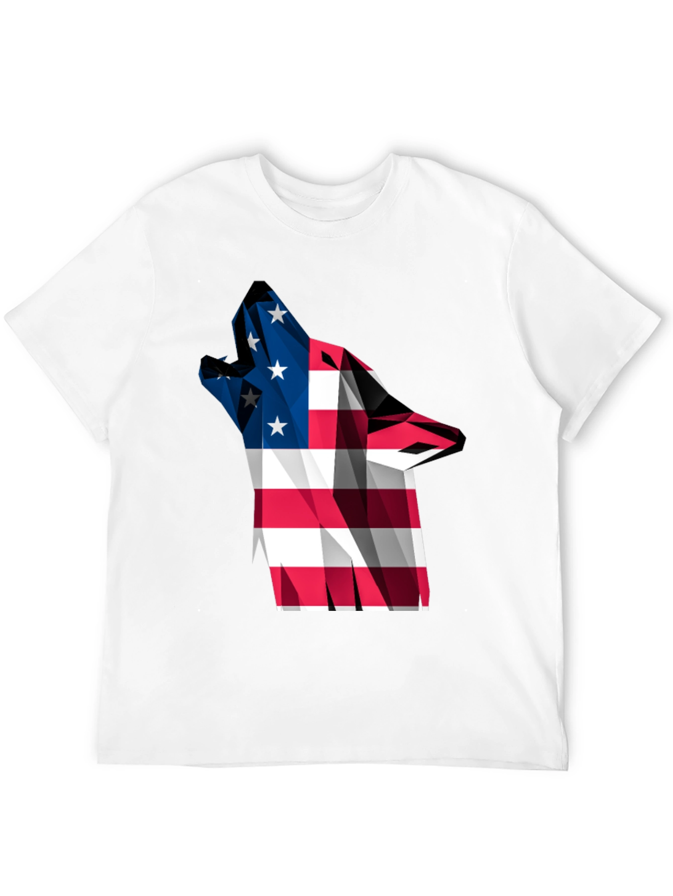 American Flag Wolf Graphic Tee
