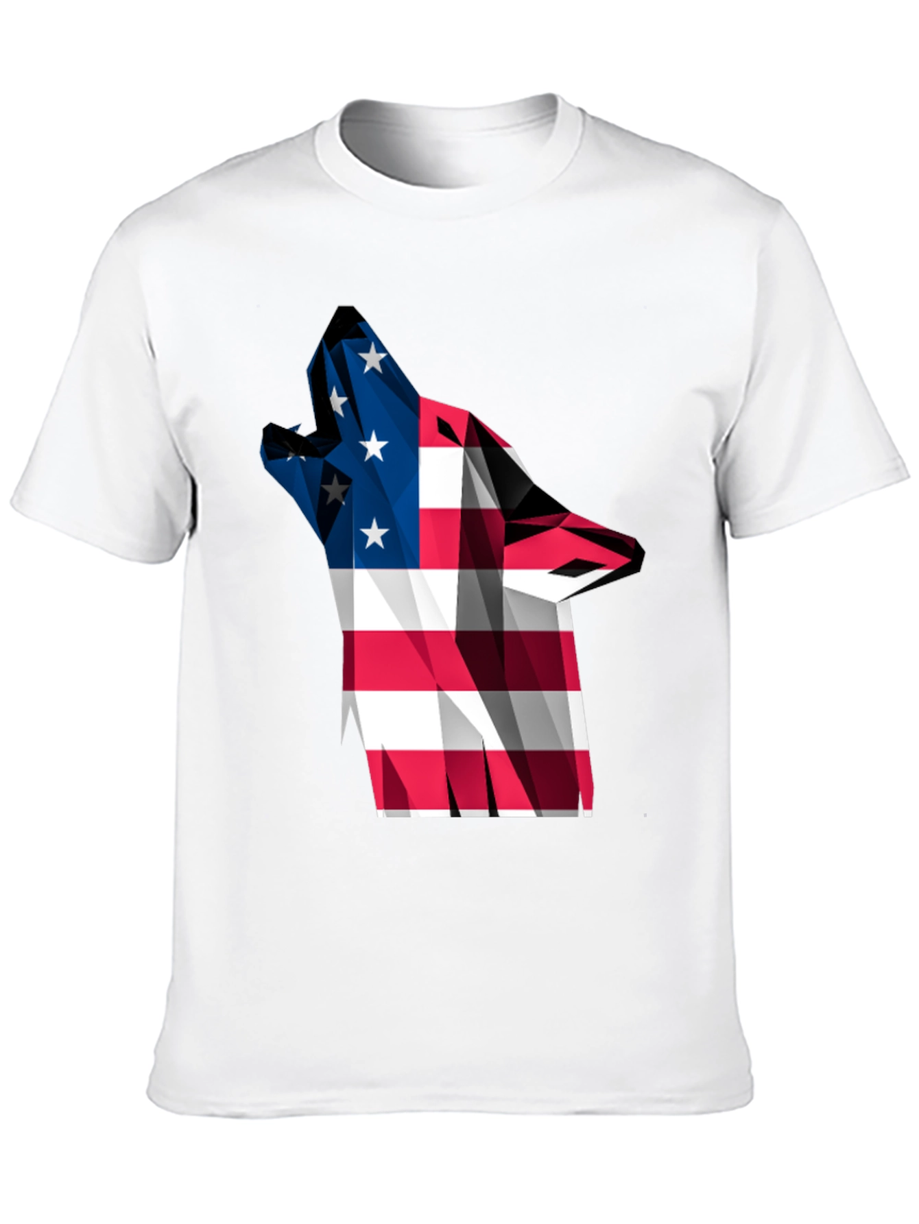 American Flag Wolf Graphic Tee
