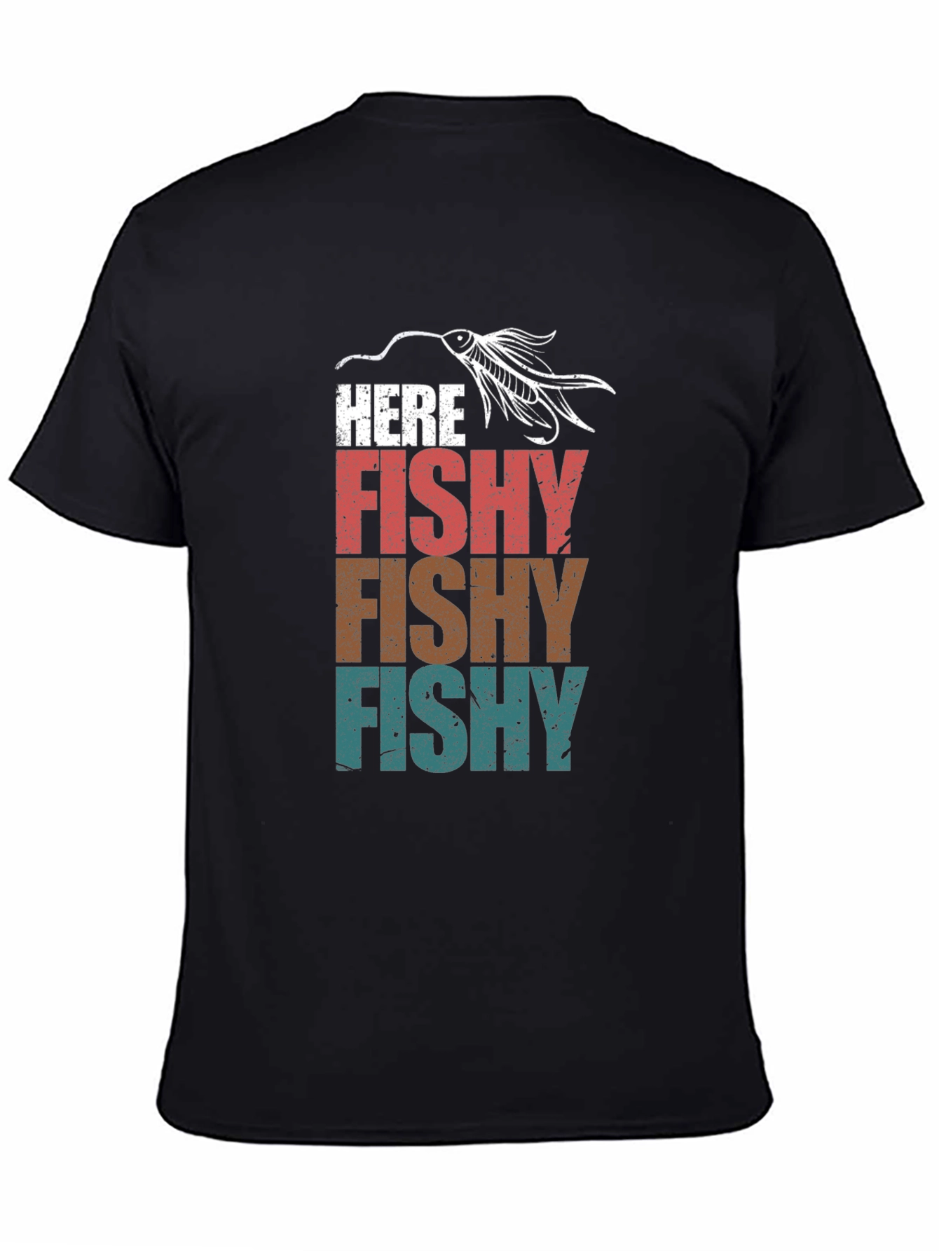 Here Fishy T-Shirt Fishing Lure Tee