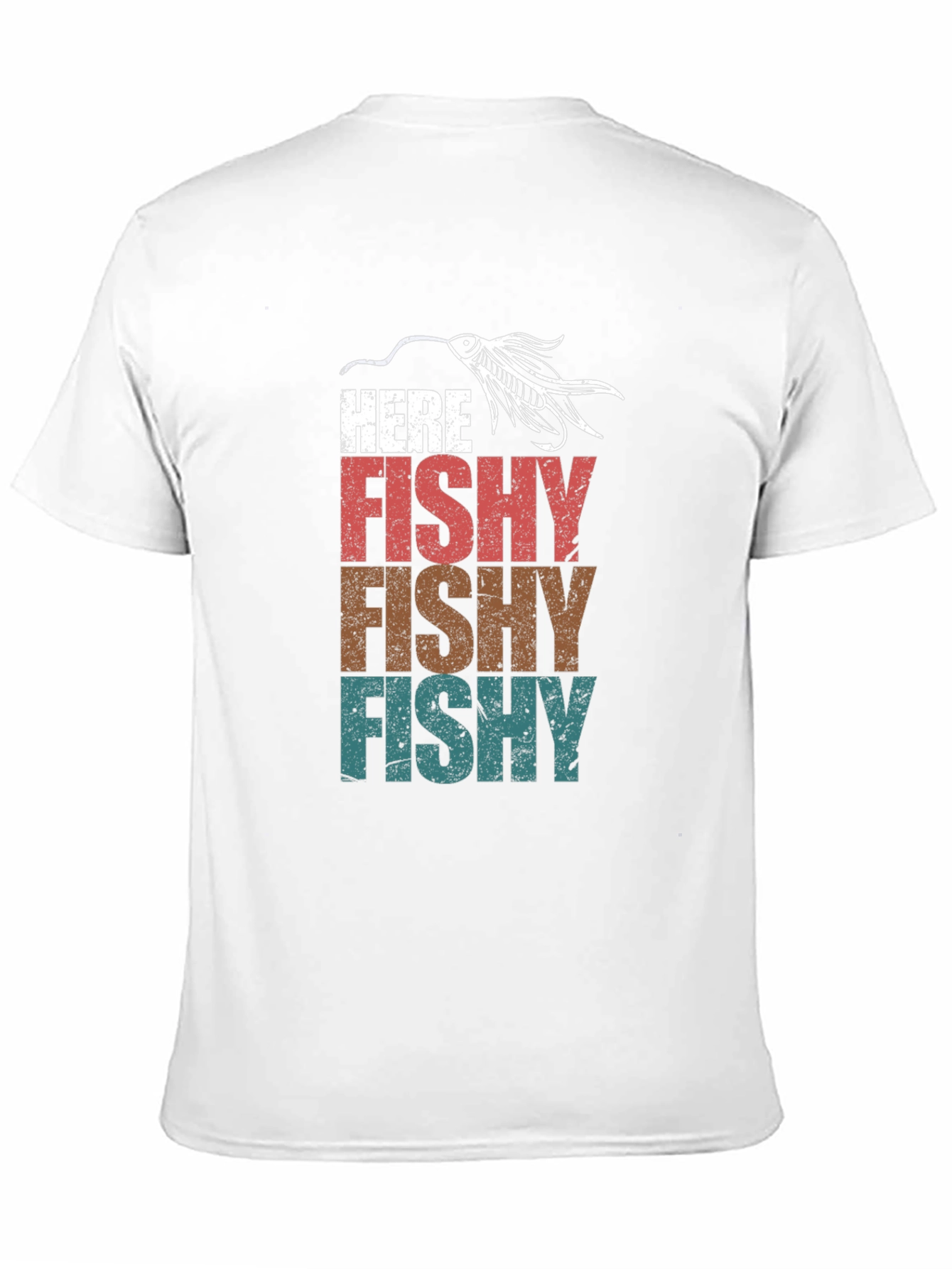 Here Fishy T-Shirt Fishing Lure Tee