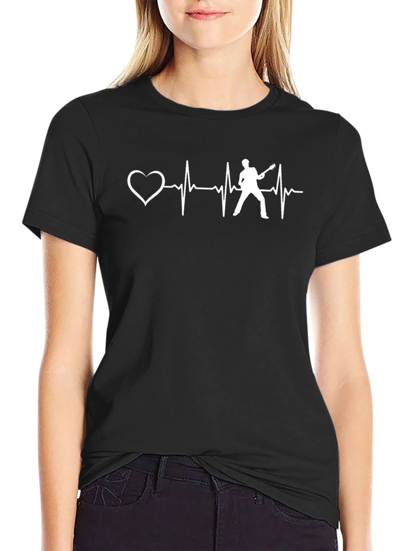 Guitar Heartbeat Graphic Tee