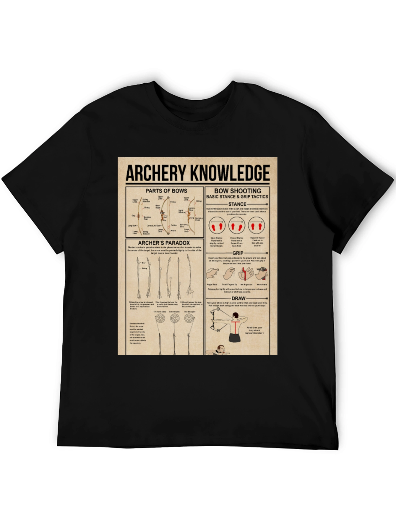 Archery Knowledge Graphic T-Shirt