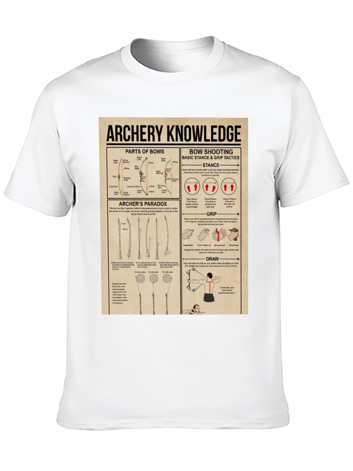 Archery Knowledge Graphic T-Shirt