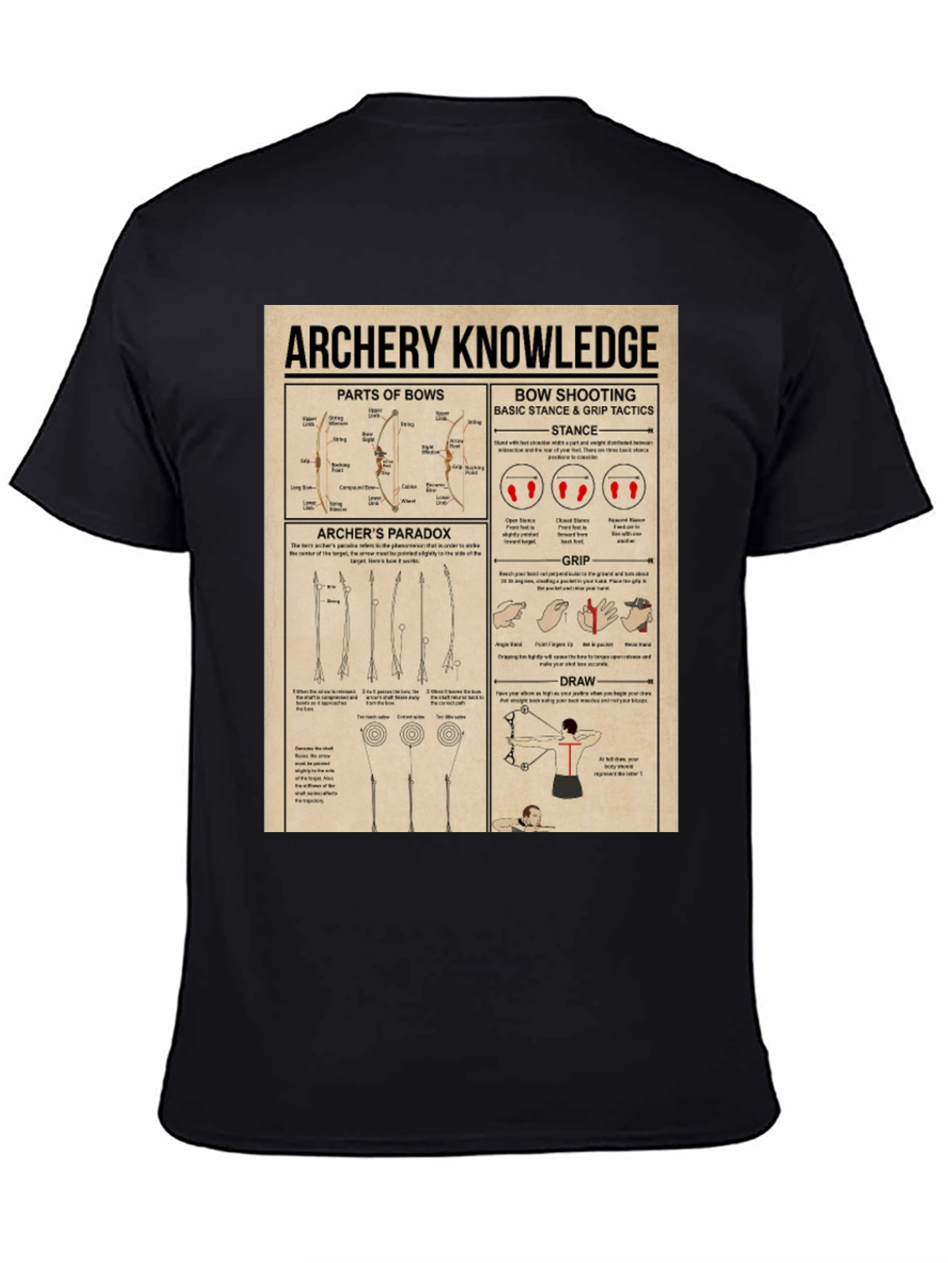 Archery Knowledge Graphic T-Shirt