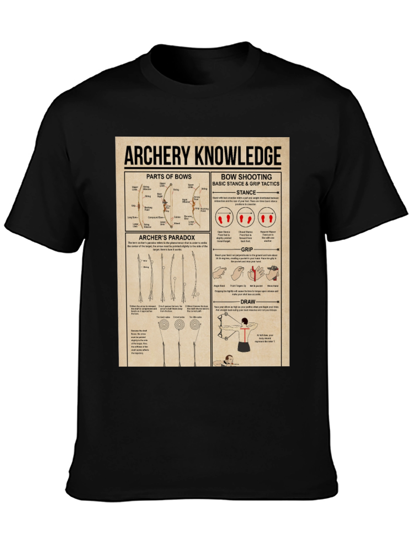 Archery Knowledge Graphic T-Shirt