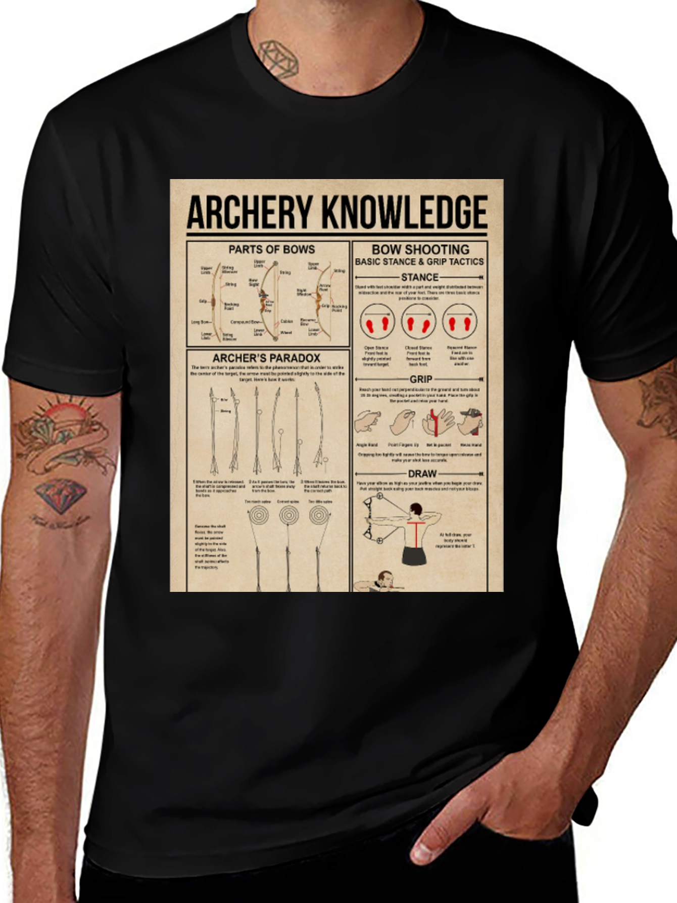 Archery Knowledge Graphic T-Shirt