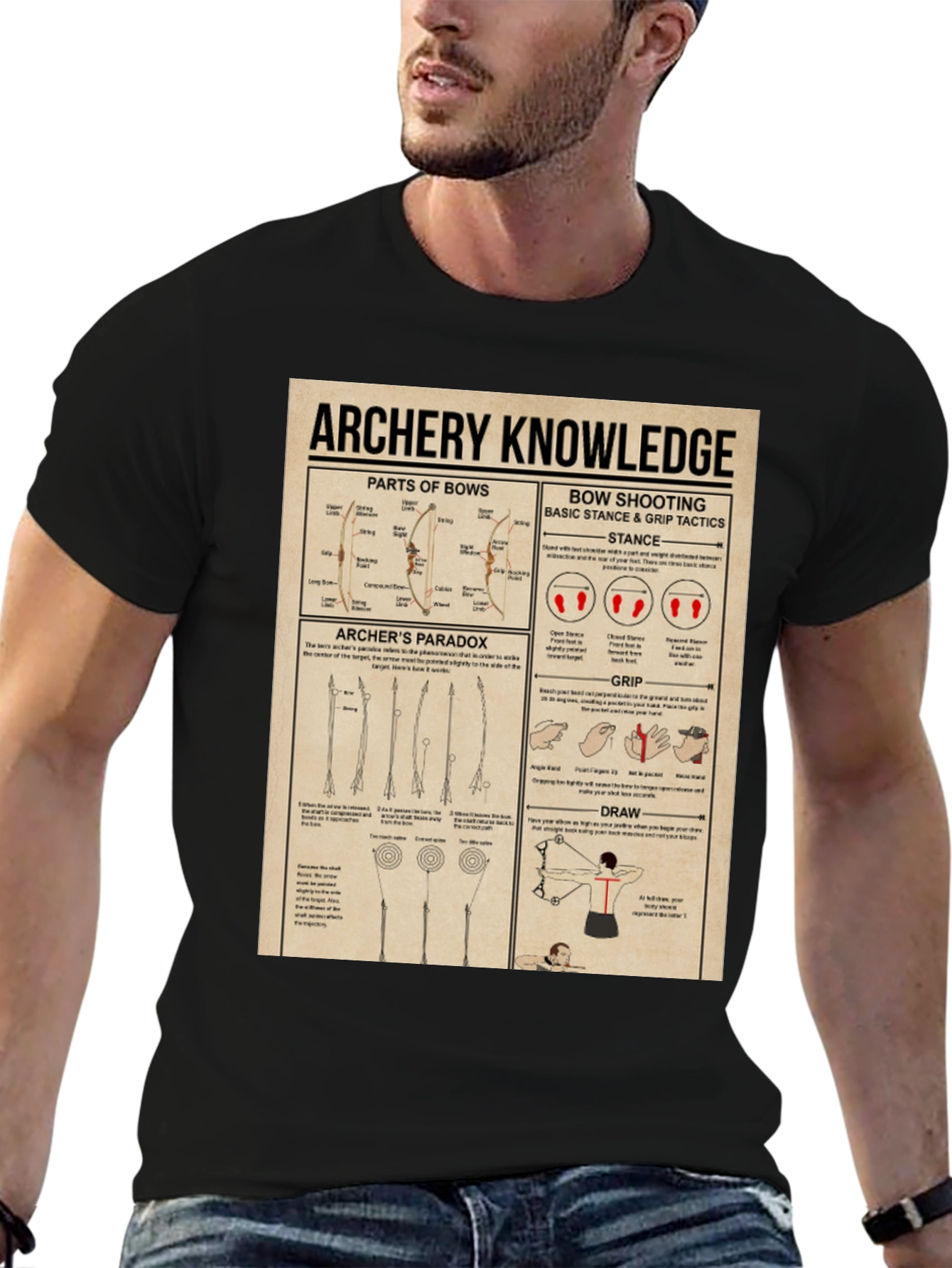 Archery Knowledge Graphic T-Shirt
