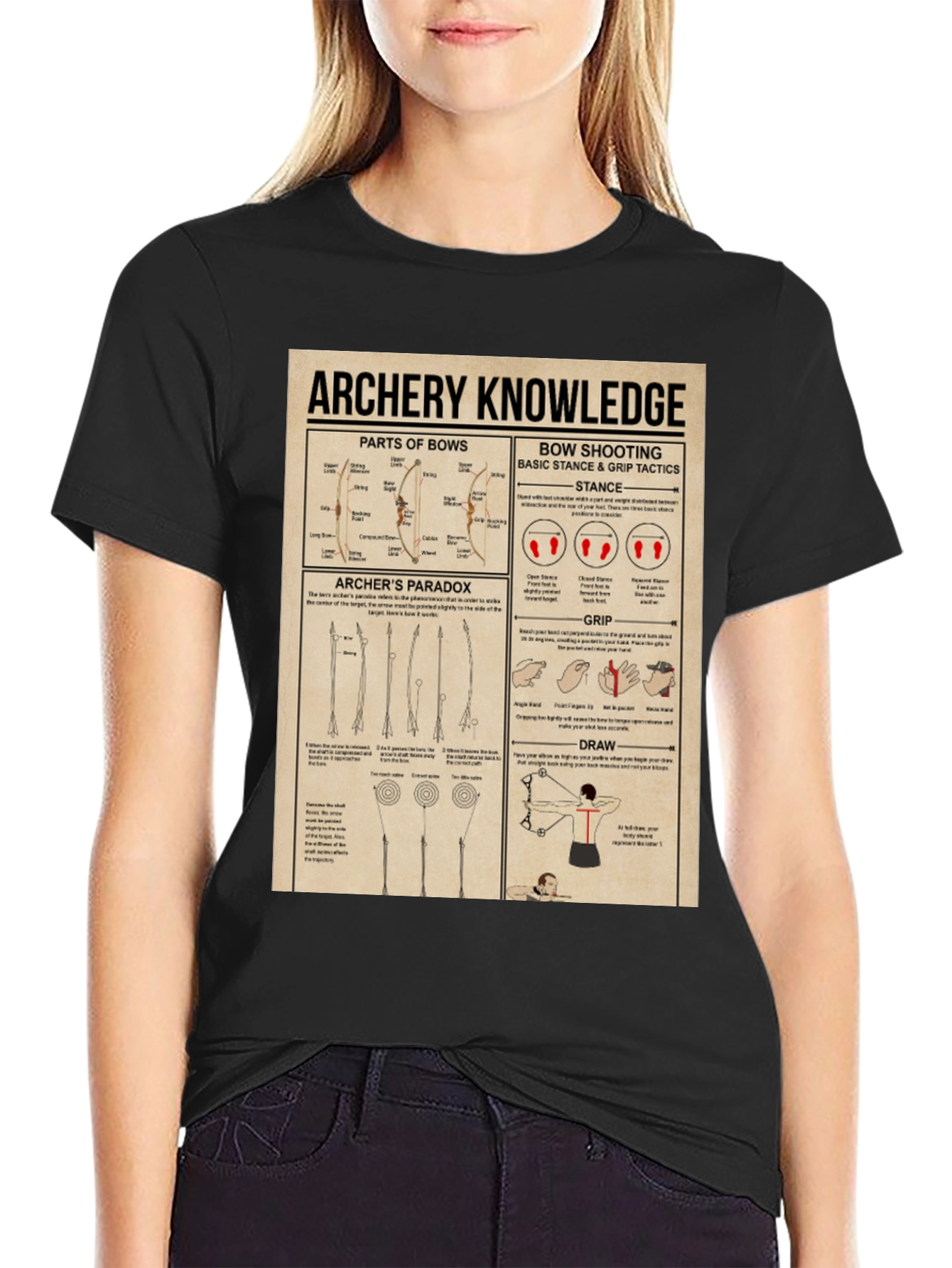 Archery Knowledge Graphic T-Shirt