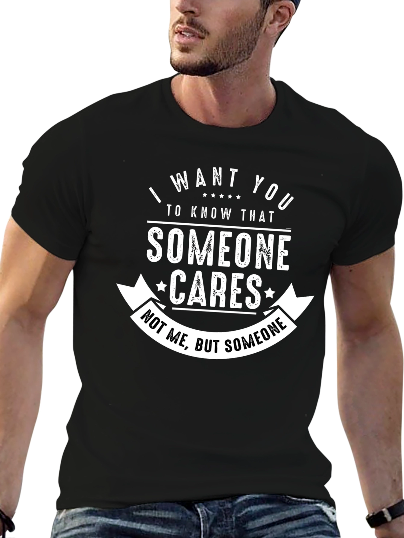 Funny Sarcastic Someone Cares Graphic T-Shirt