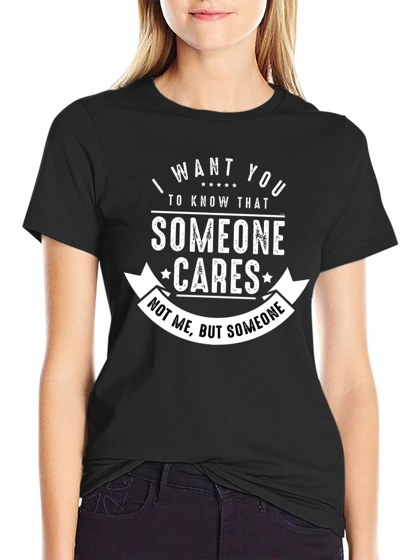 Funny Sarcastic Someone Cares Graphic T-Shirt