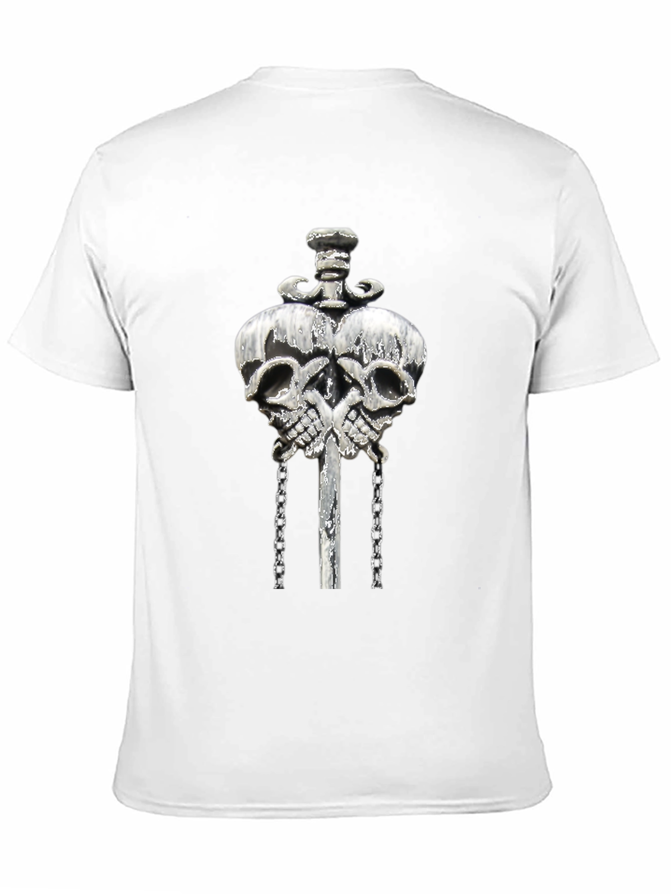 Skull & Sword Graphic Print T-Shirt