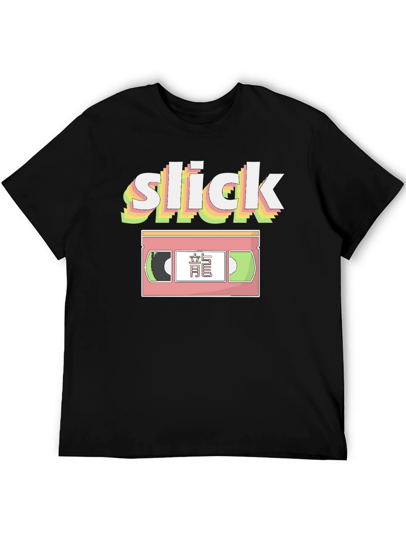 Slick Retro VHS Tape Graphic T-Shirt