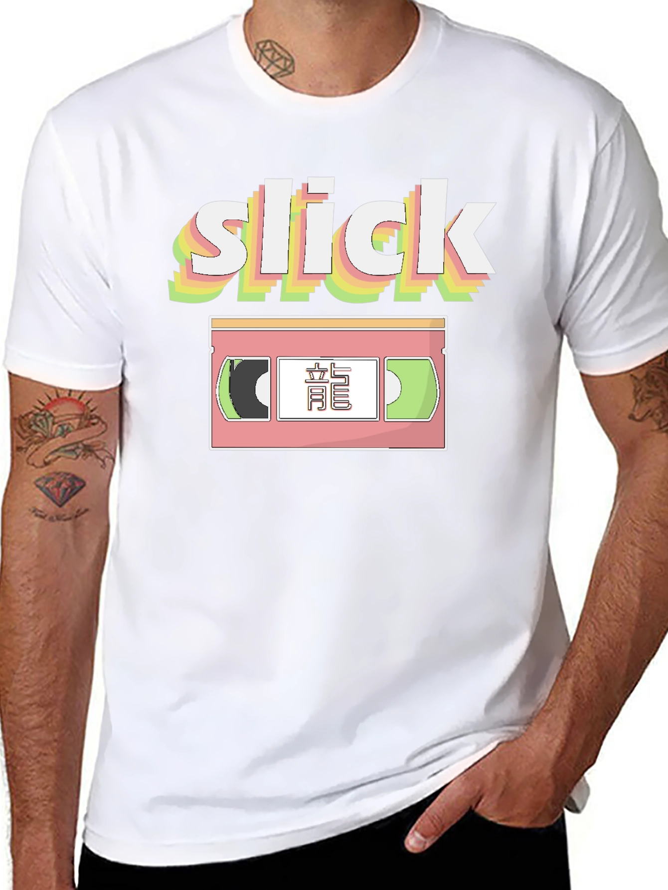 Slick Retro VHS Tape Graphic T-Shirt