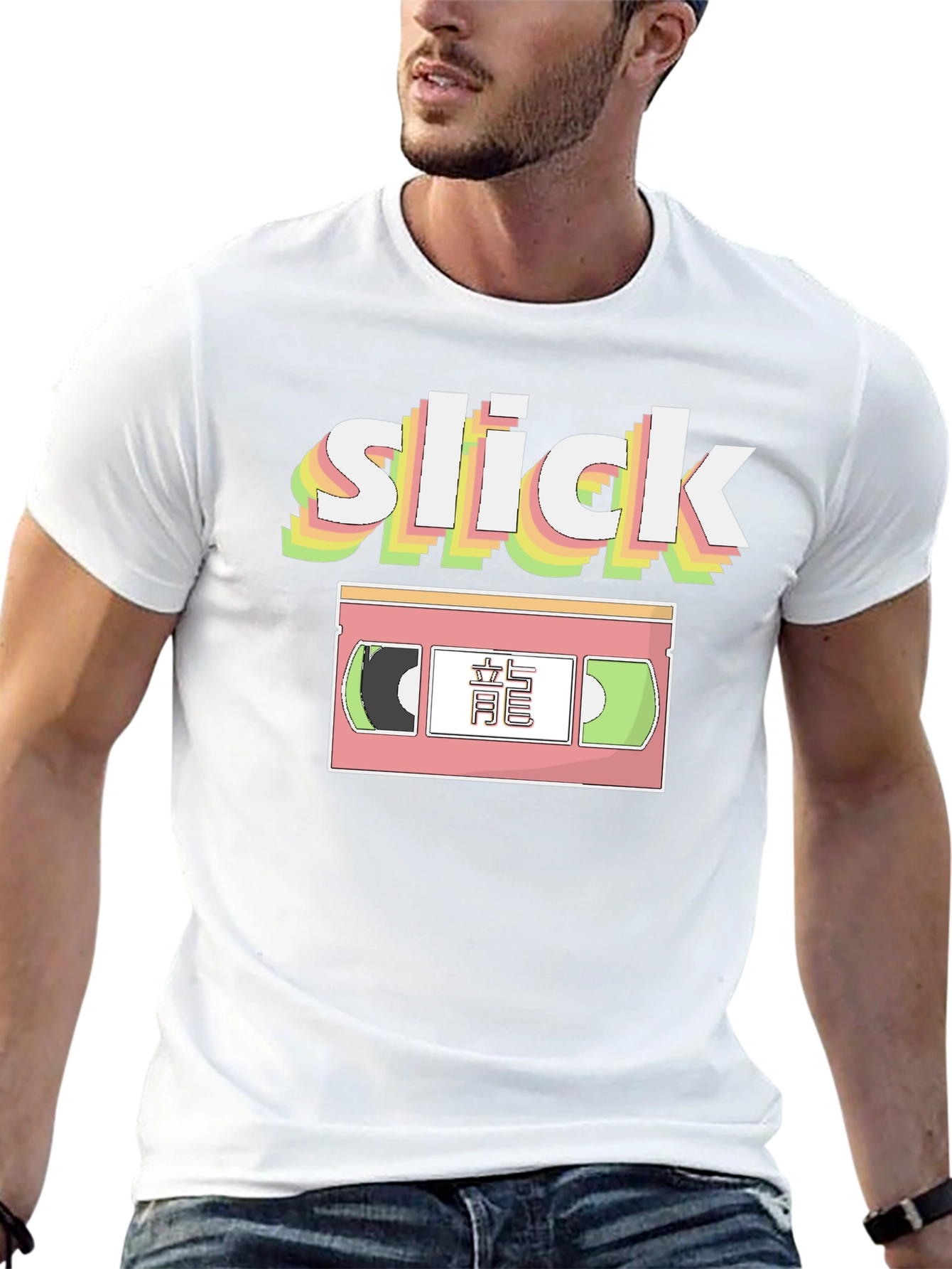 Slick Retro VHS Tape Graphic T-Shirt