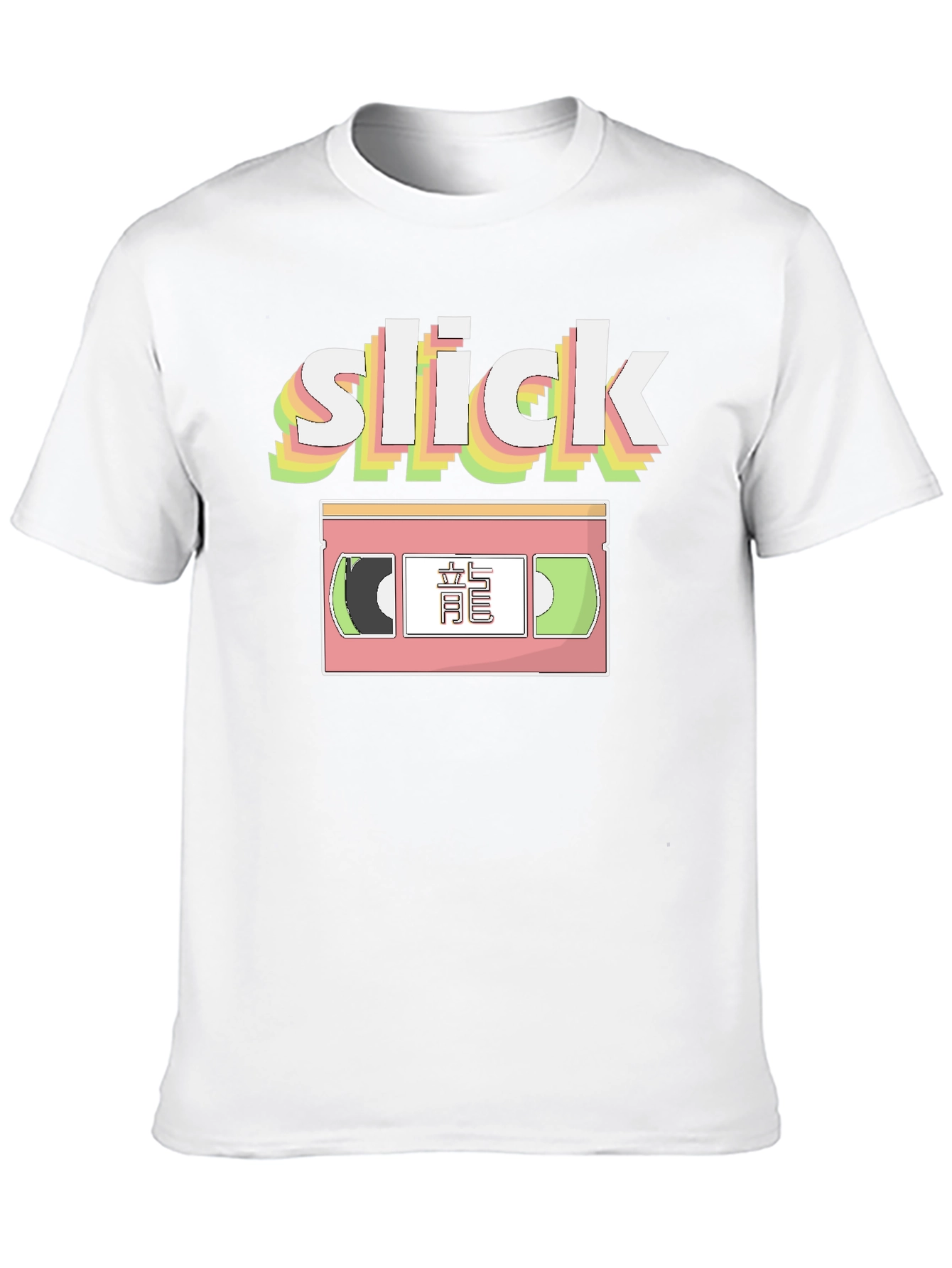 Slick Retro VHS Tape Graphic T-Shirt