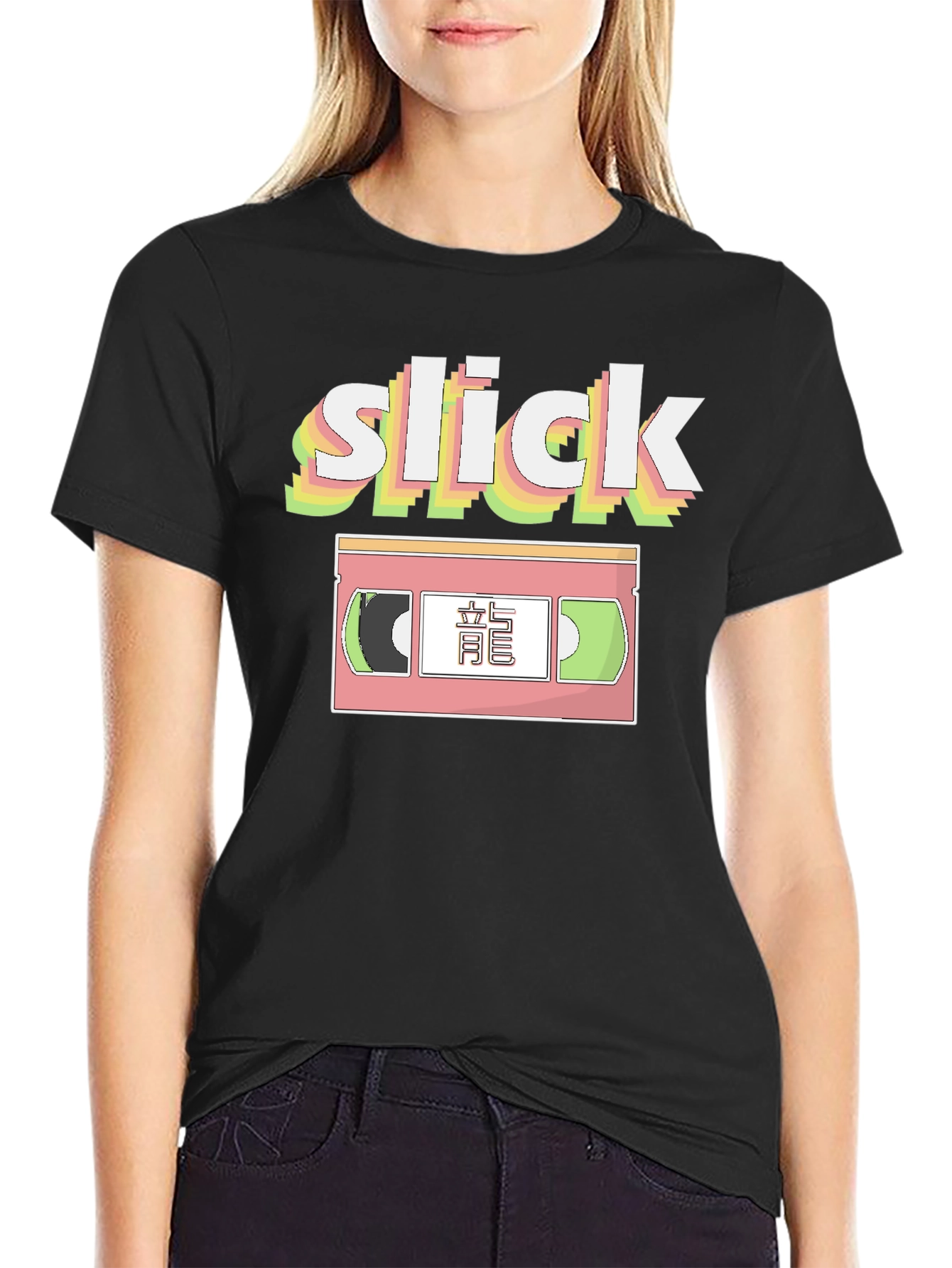 Slick Retro VHS Tape Graphic T-Shirt