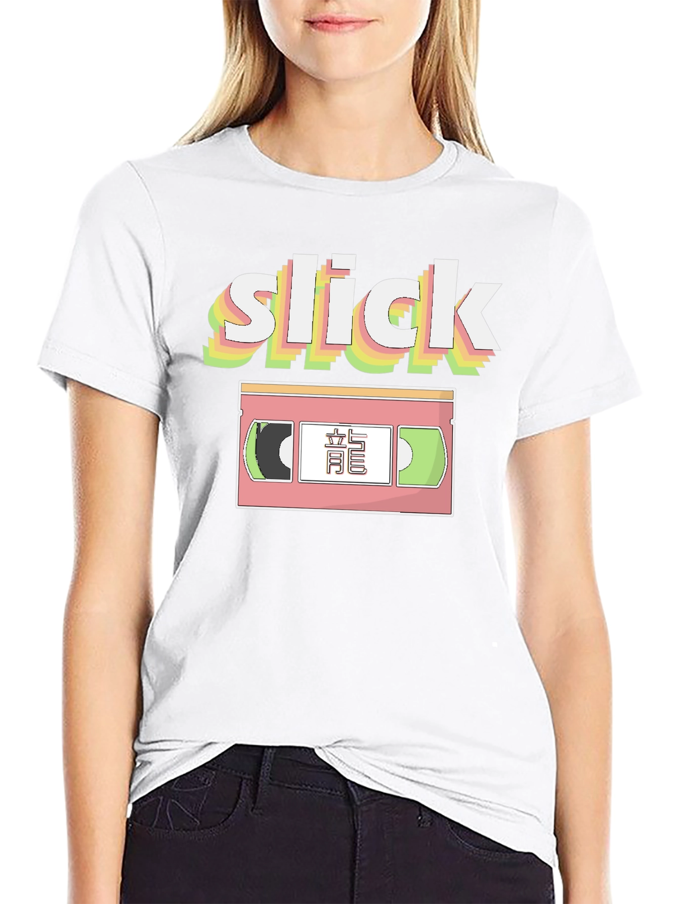 Slick Retro VHS Tape Graphic T-Shirt