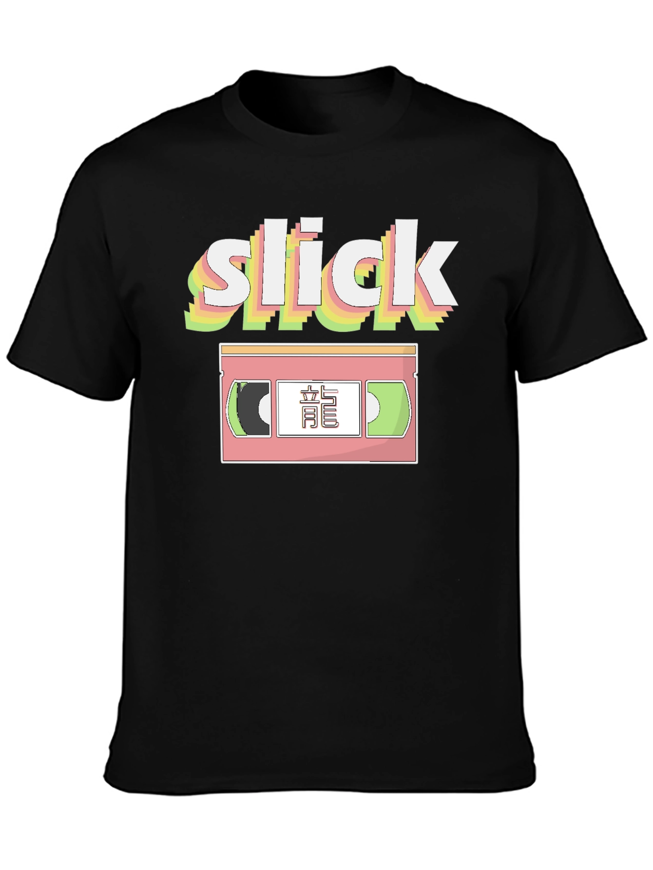 Slick Retro VHS Tape Graphic T-Shirt