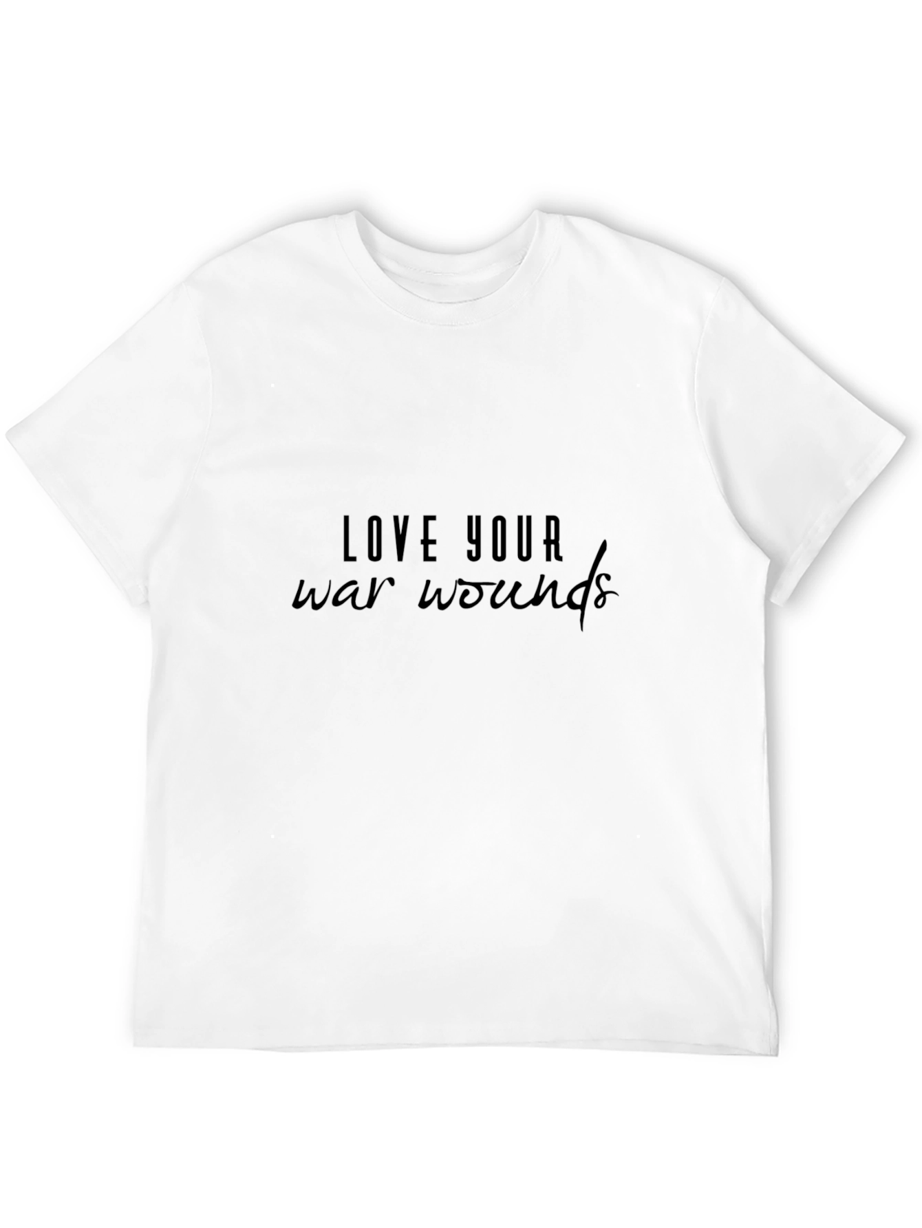 Love Your War Wounds Black T-Shirt