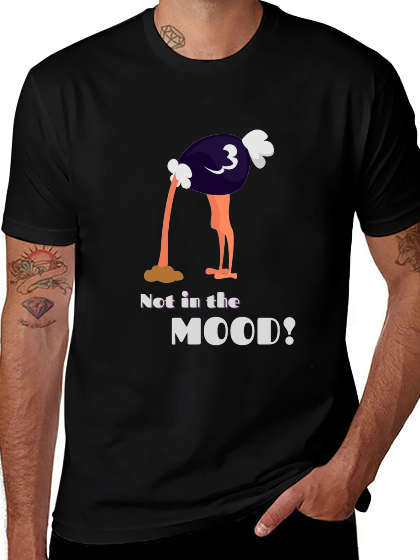 Not in the Mood Ostrich Graphic Tee