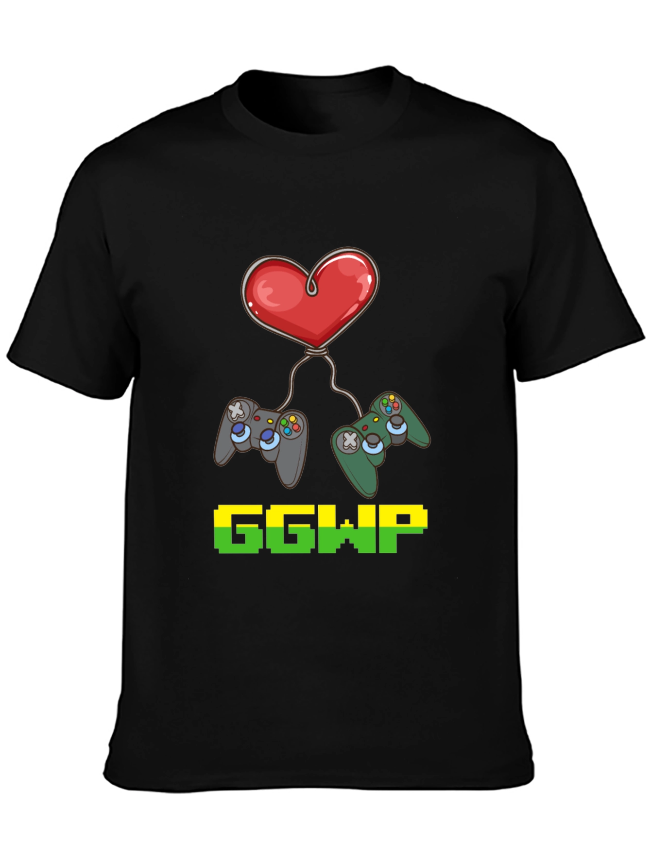 Gamer Love Black T-Shirt - Good Game Well Played