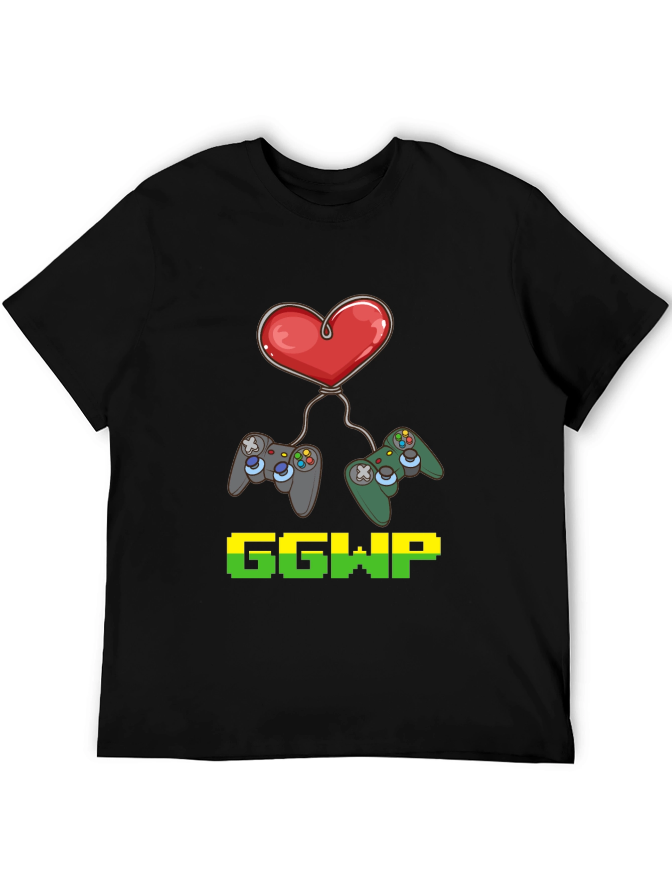 Gamer Love Black T-Shirt - Good Game Well Played