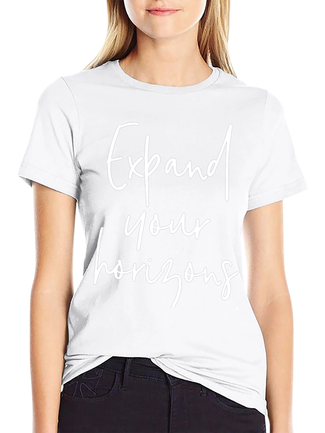 Expand Your Horizons Black Graphic Tee