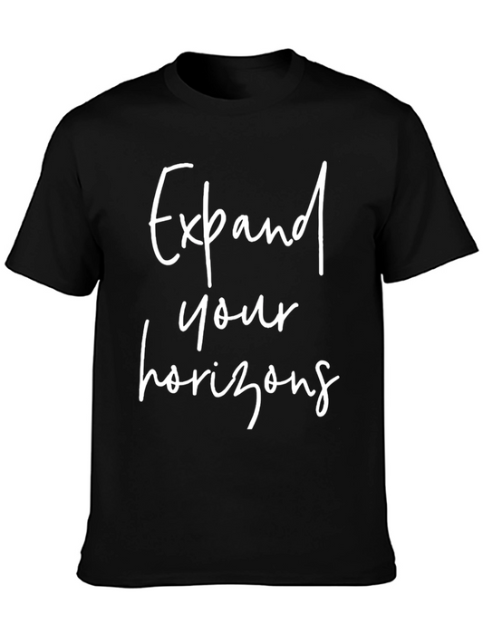 Expand Your Horizons Black Graphic Tee