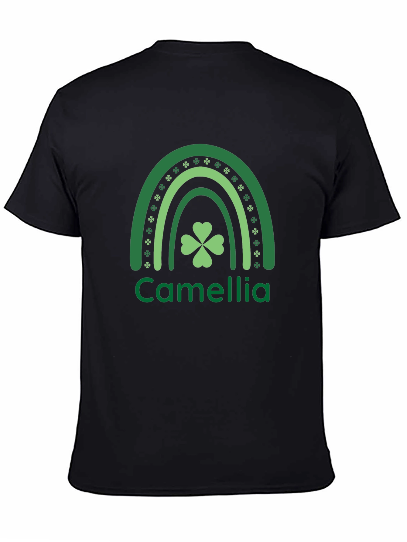 Camellia St. Patricks Day Rainbow Shamrock T-Shirt