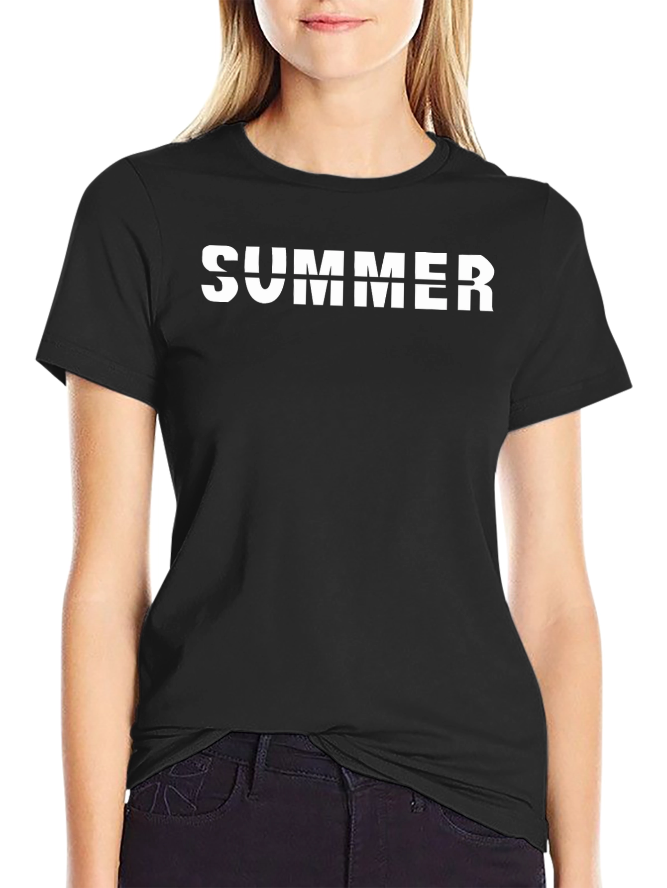 Summer Graphic Tee - Classic Black T-Shirt