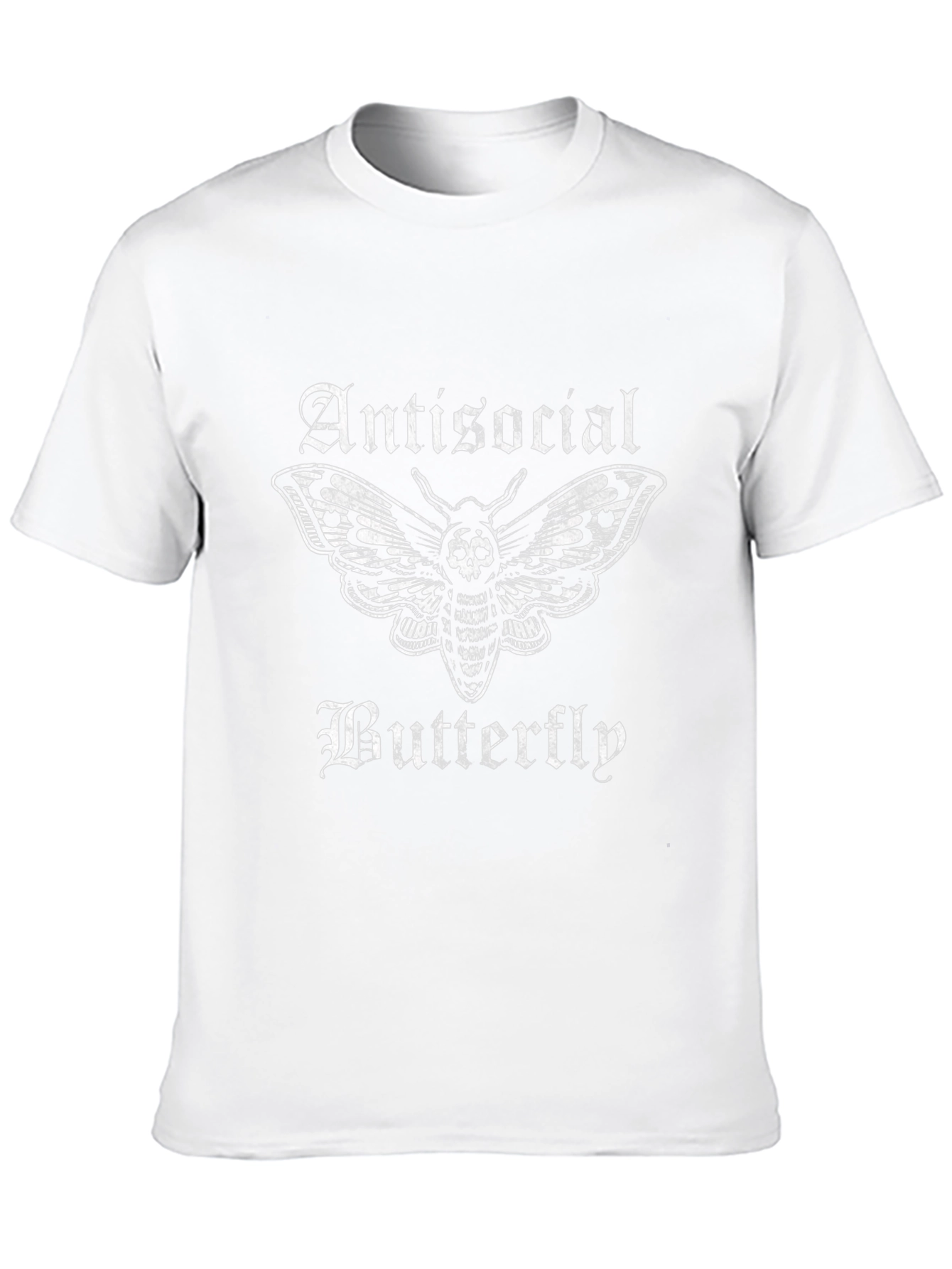 Antisocial Butterfly Graphic T-Shirt - Black