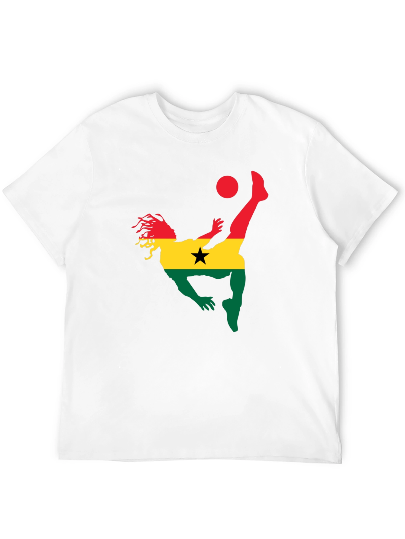 Ghana Football T-Shirt - Black