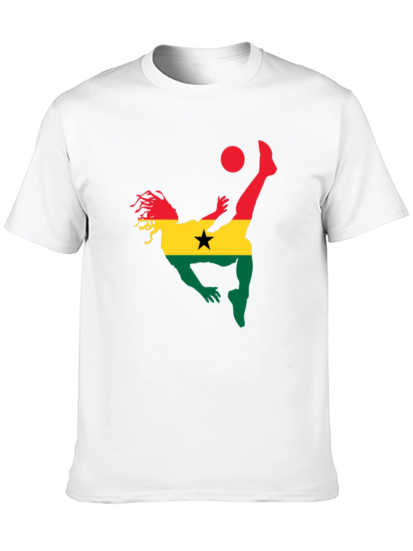 Ghana Football T-Shirt - Black