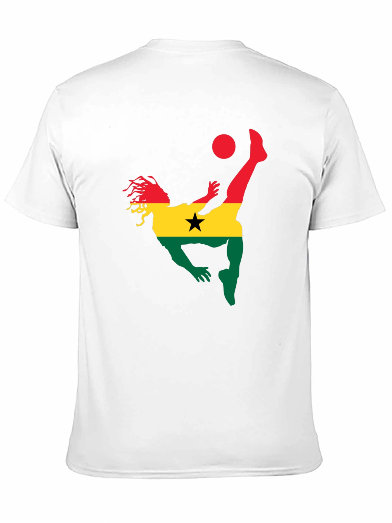Ghana Football T-Shirt - Black