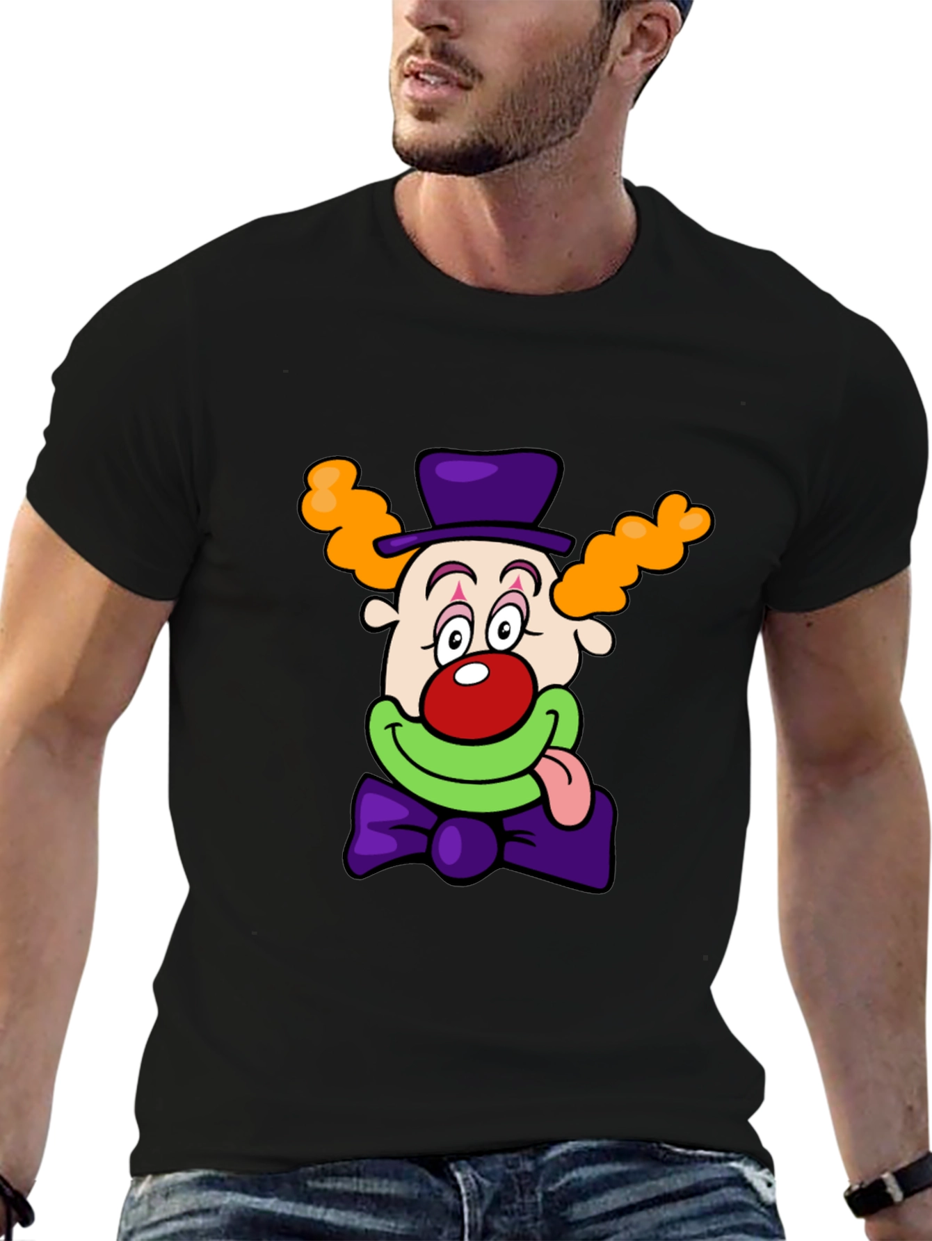 Clown Graphic T-Shirt - Mens Black Tee