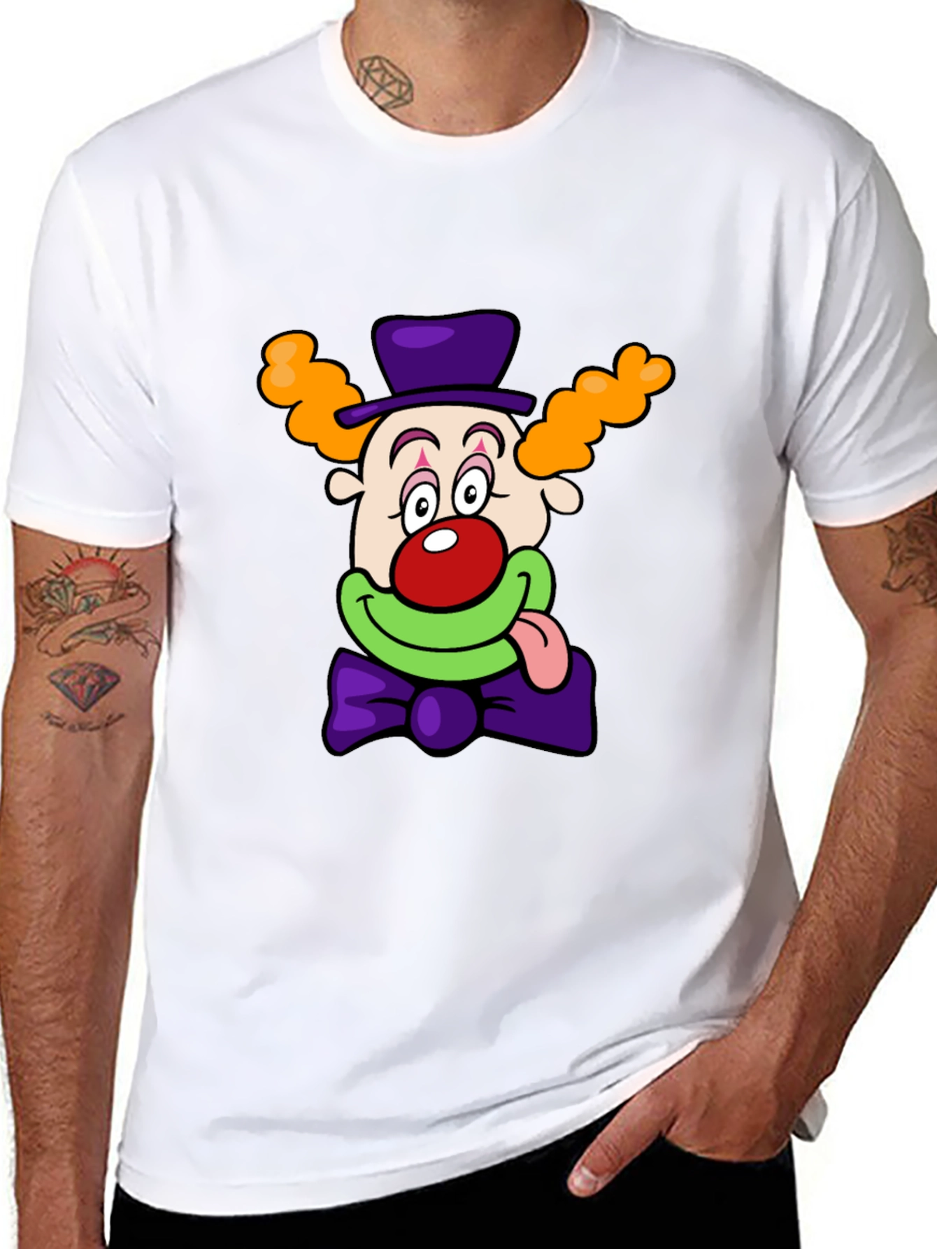 Clown Graphic T-Shirt - Mens Black Tee