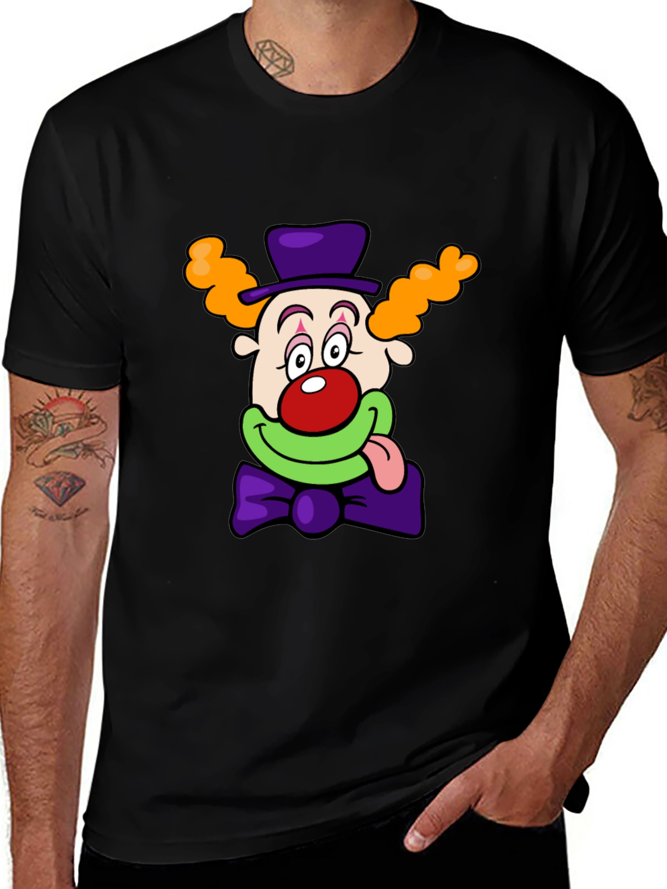 Clown Graphic T-Shirt - Mens Black Tee