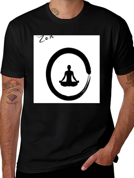 Zen Circle Meditation T-Shirt - Relaxed Fit