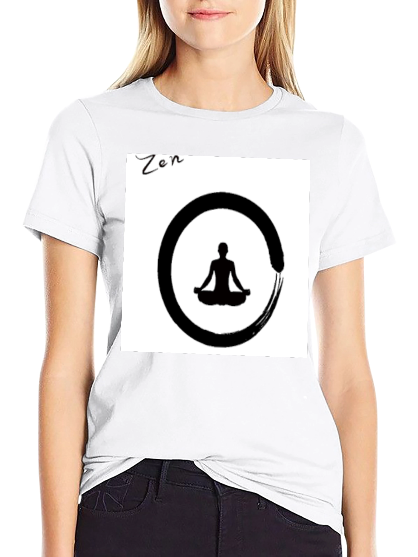 Zen Circle Meditation T-Shirt - Relaxed Fit