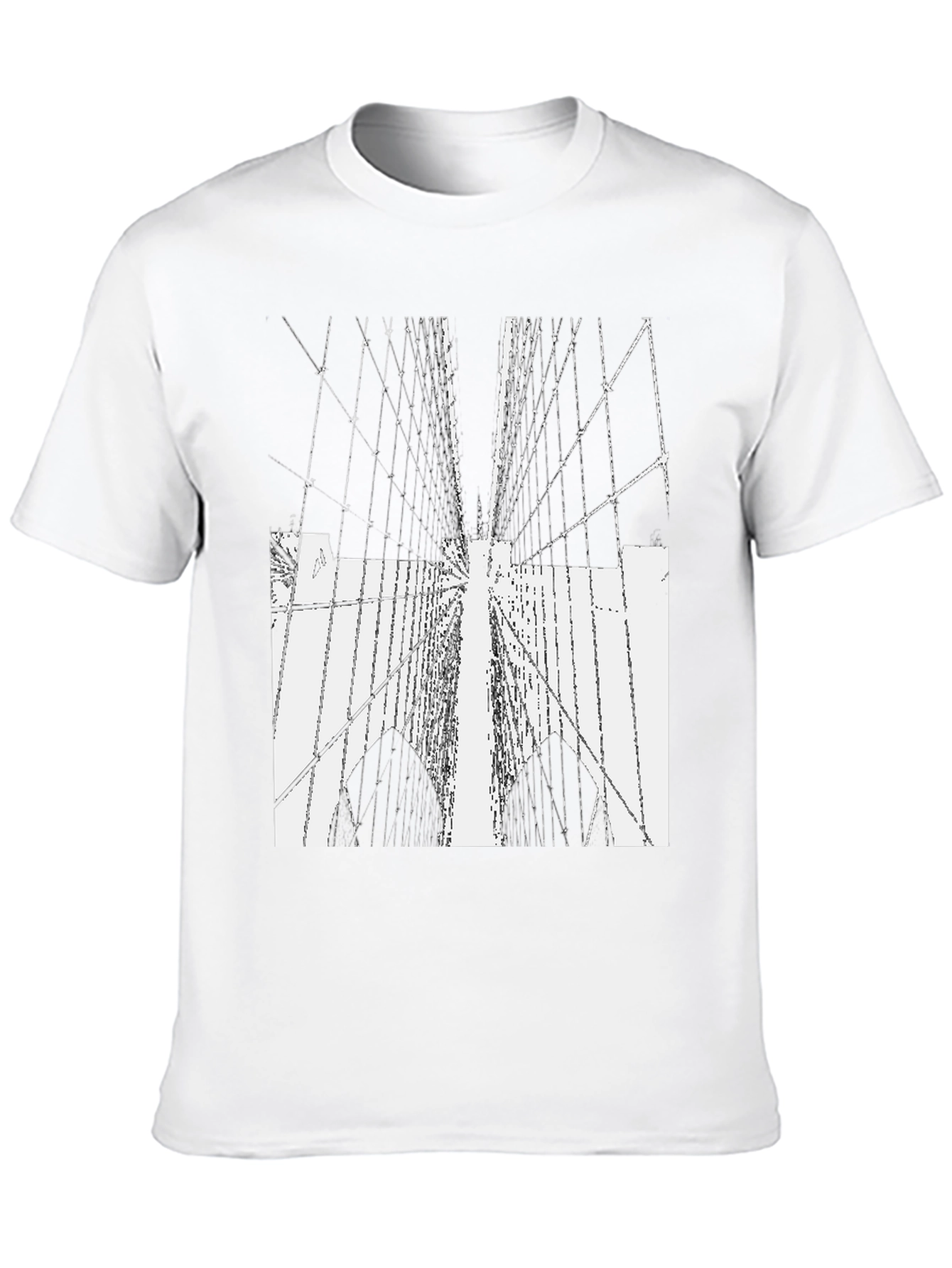 Bridge Graphic Tee - Modern Cityscape Style