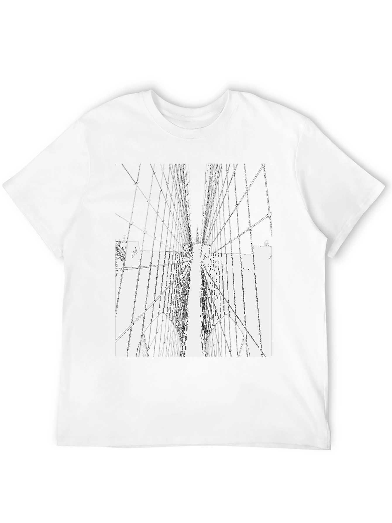 Bridge Graphic Tee - Modern Cityscape Style