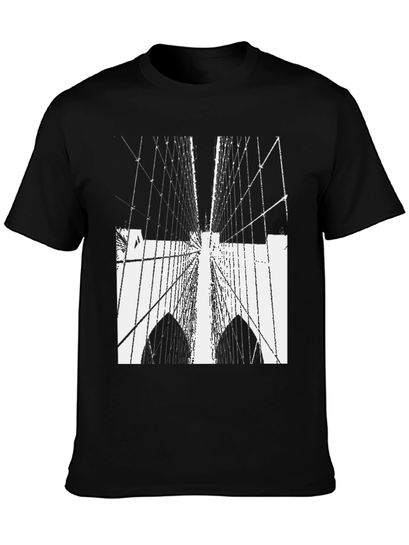 Bridge Graphic Tee - Modern Cityscape Style