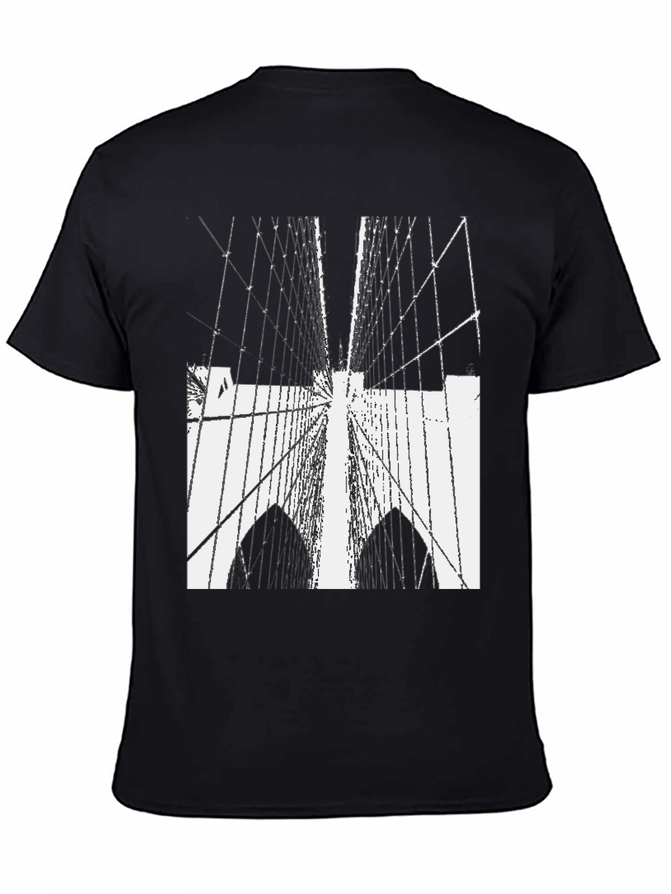 Bridge Graphic Tee - Modern Cityscape Style