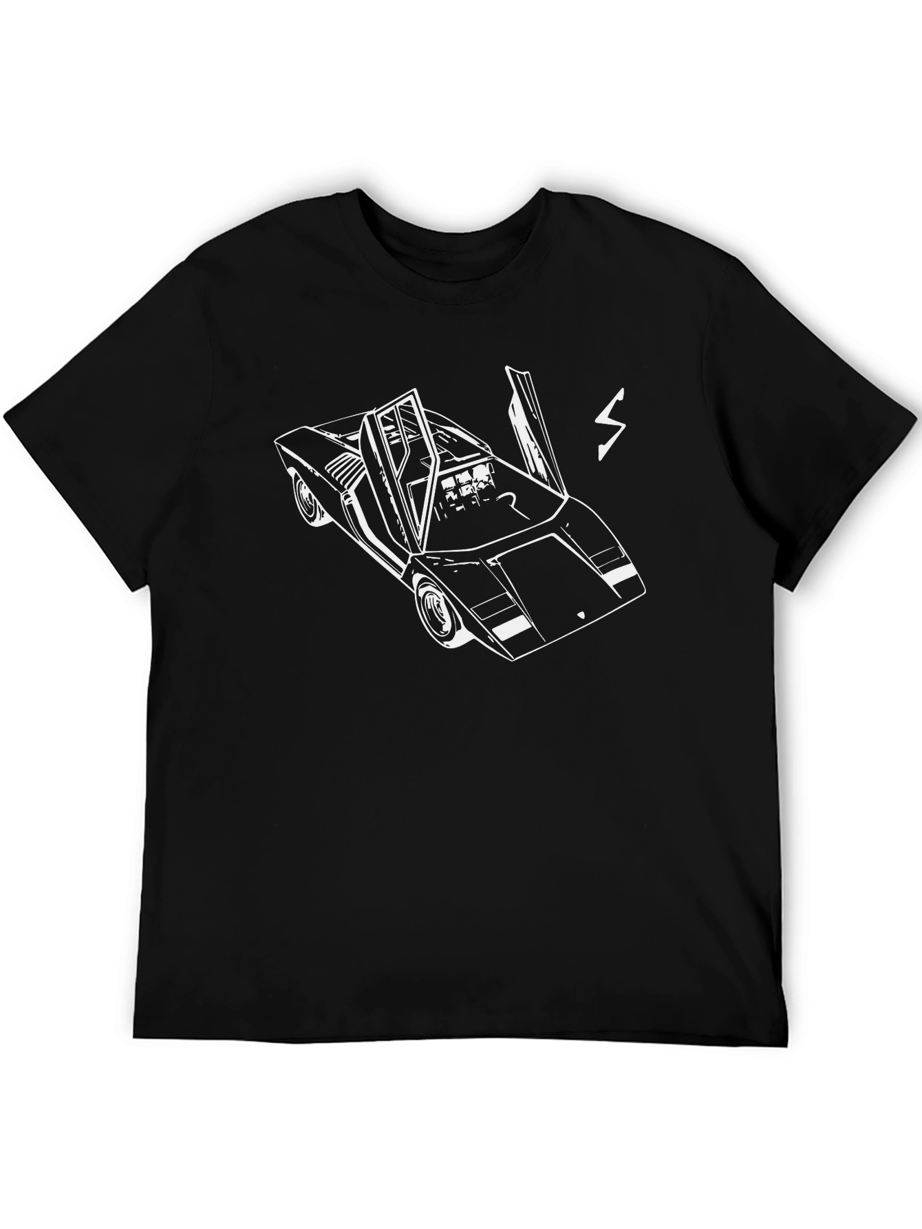 Retro Car Graphic Tee - Black