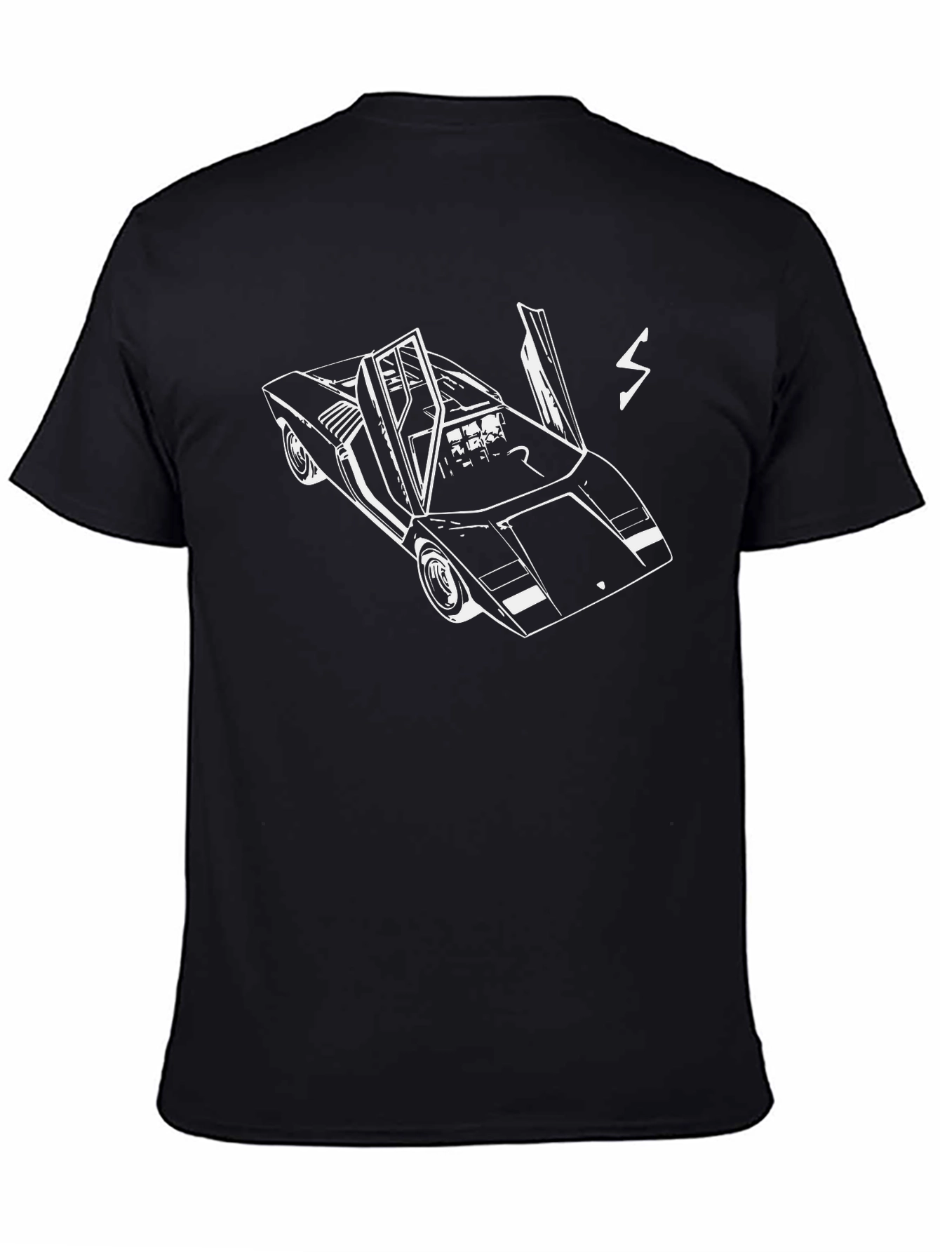 Retro Car Graphic Tee - Black